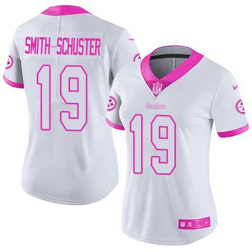 Women Nike Steelers 19 JuJu Smith Schuster White Pink Rush Limited Jersey Dzhi,We sell and wholesale Women Nike Steelers 19 JuJu Smith Schuster White Pink Rush Limited Jersey Dzhi on line form chian!